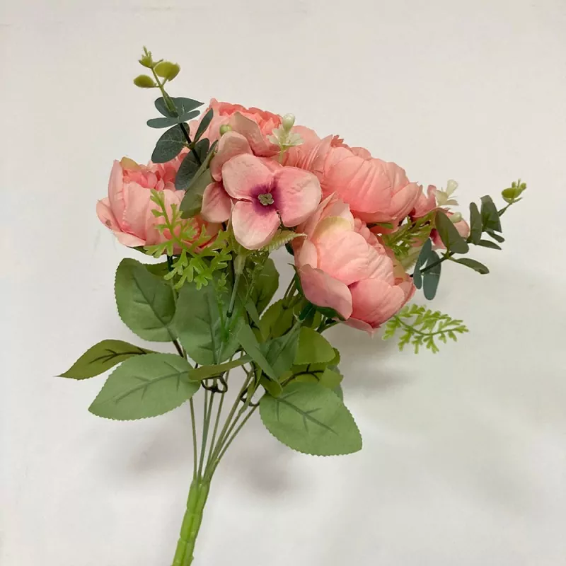 9 कांटे नकली peony bouque