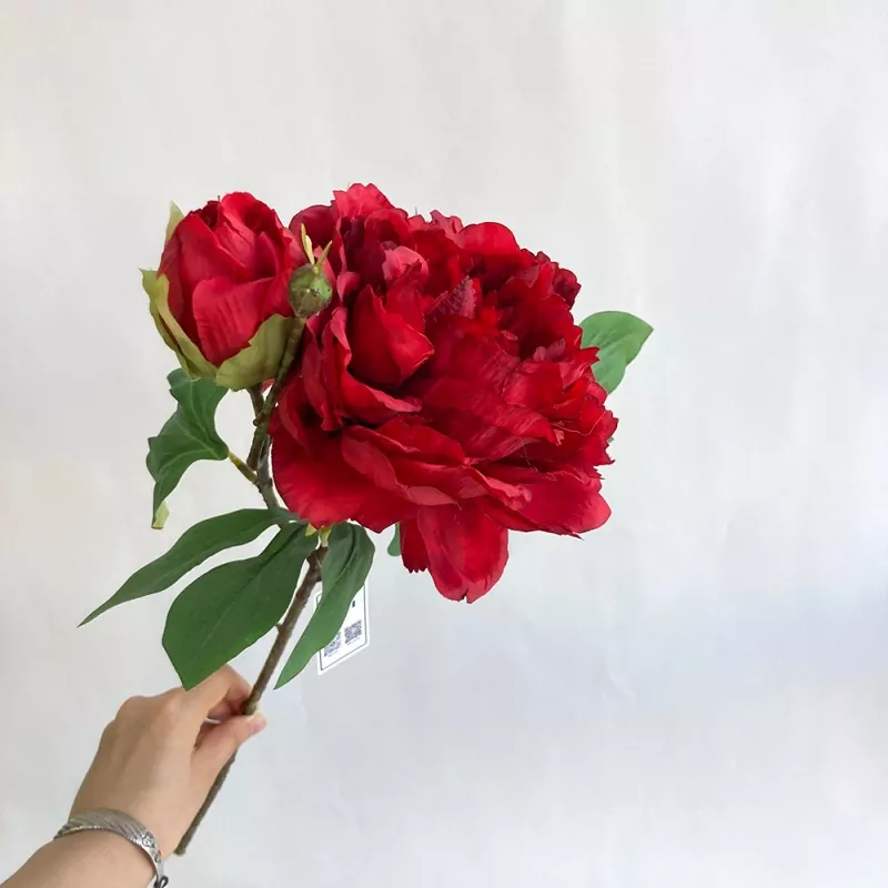 रेशम कृत्रिम peony फूल